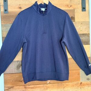 Nike Men's Deep Blue Zip-Up performance dri-fit Sweater